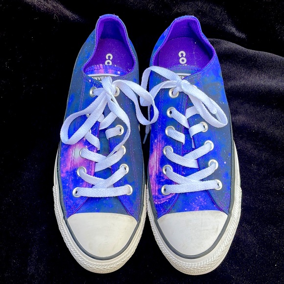 CONVERSE ALL STAR PURPLE CELESTIAL LOW TOP SNEAKERS - 9 - NIB ! ππβ¨ - Picture 3 of 9